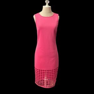 VOLUME ONE CORAL SLEEVELESS DRESS / SZ: M / NWT